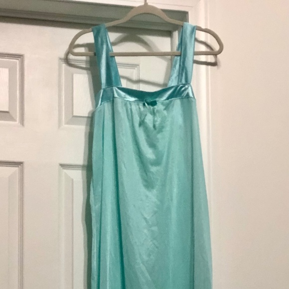 Vintage Previews USA Blue Floral Nightgown and Robe Size Large - Picture 6 of 10